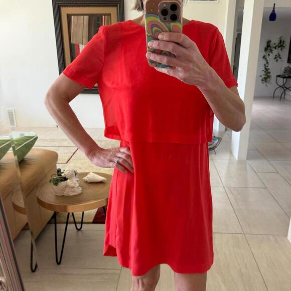 BCBG Mini Coral Red Dress - Size S - Picture 4 of 7